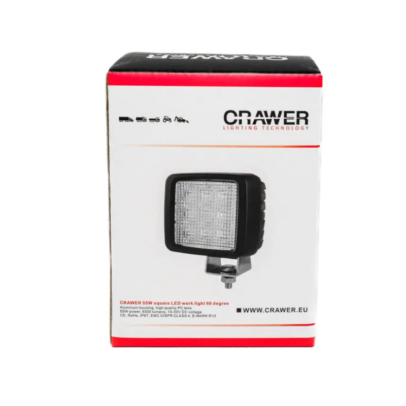 Crawer Square LED 55W Work Light 60 degrees - CR-1022-60 - LightComm