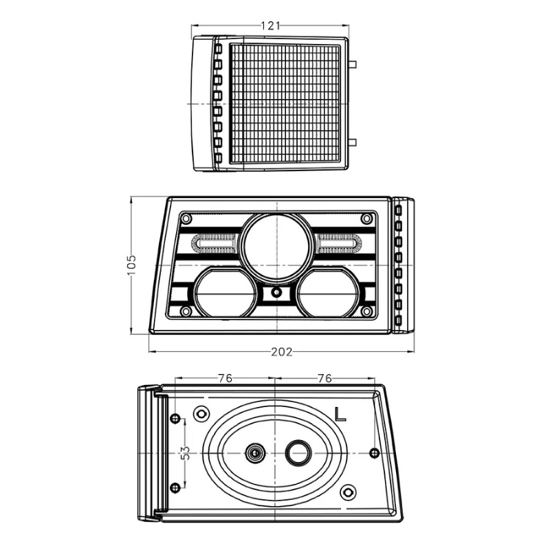 Crawer Case IH Headlight and Worklight Set - CR-3012 - LightComm