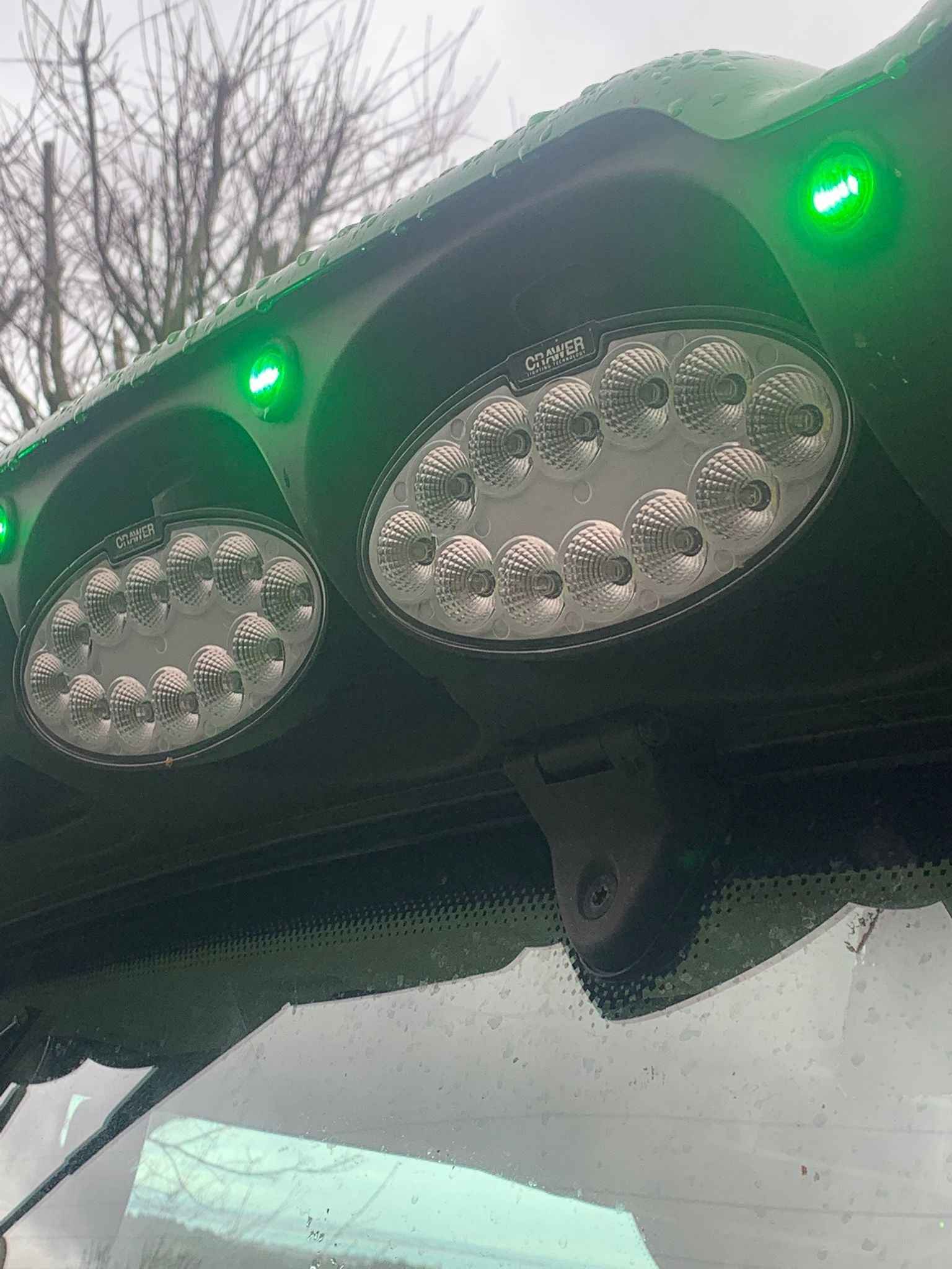 John Deere R Series Crawer Work Light Package - 18 LED Lights