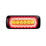 Amber - RedHalo Strobe Light with Halo Ring- Halo Blitz Series HB6 - LEDDHB6-AR - LightComm