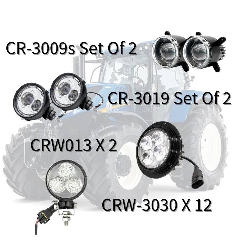 New Holland T7 Crawer Work Lighting Value Kit - LightComm