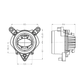 CRAWER LED-frontlyktsett for John Deere R/M-serien – nærlys – CR-3032S