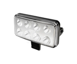 Rectangular LED light on a white background