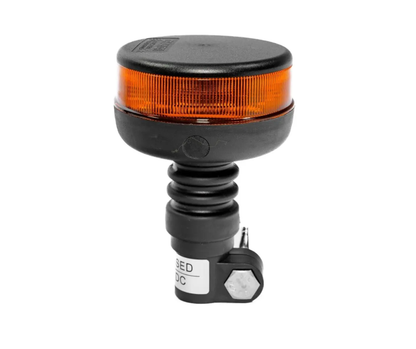 CRAWER 24W Flat LED Warning Beacon (Flash & Rotate) – Amber LED Strobe Light - CR-7001