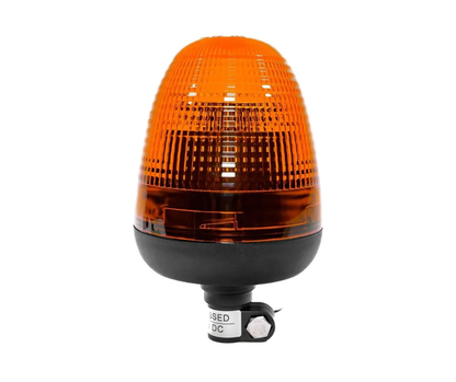 CRAWER Oval LED Beacon with Built-In Resistor – 55 W, Flash & Rotate Warning Light - CR-7005