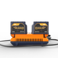 Power2Go MC-2 Dobbelt Lader for Litium-ion Batteripakke