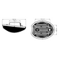 Crawer John Deere LED outside hood Work Lights - CR-1046