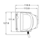 Crawer headlight unit 9-32V set - CR-3015/CR-3016SET