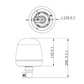 CRAWER Flashing and Rotating Beacon - 24W - CR-7002