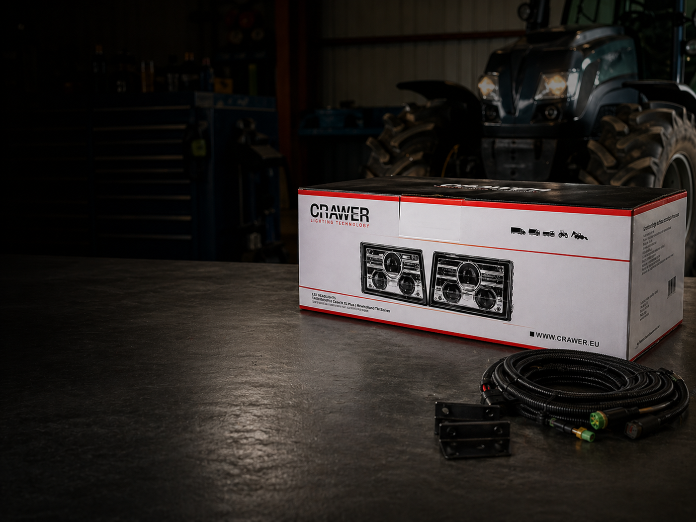 Case LED Headlight and Worklight Sets