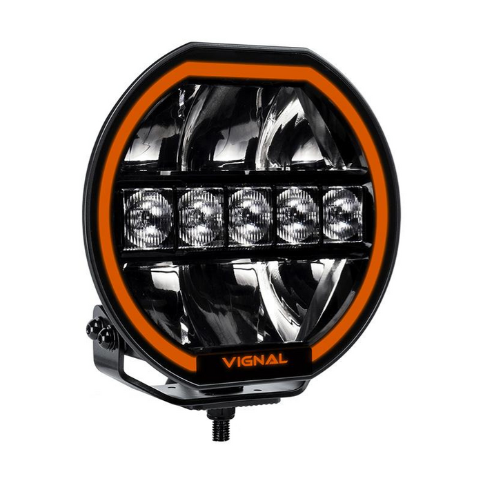 Vignal Driving Light Round, 7" Amb/Wht DRL, 108w, 10-30v - LightComm