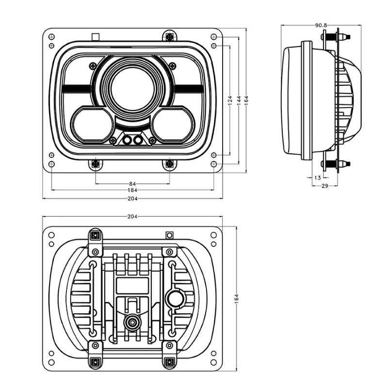 Crawer LED Headlight Set – Fiat Agri Tractors (E-Marked Road Legal)