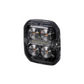 Purelux Strobe Position light Ultra Slim Square Warning light - White/Red / 12/24V / 8W / 60 mm - LightComm
