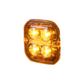 Purelux Strobe Position light Ultra Slim Square Warning light - White/Red / 12/24V / 8W / 60 mm