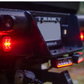 Purelux Strobe Position light Ultra Slim Square Warning light - White/Red / 12/24V / 8W / 60 mm