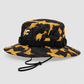 LightComm Outdoor Bucket Hat – Yellow & Black Camo