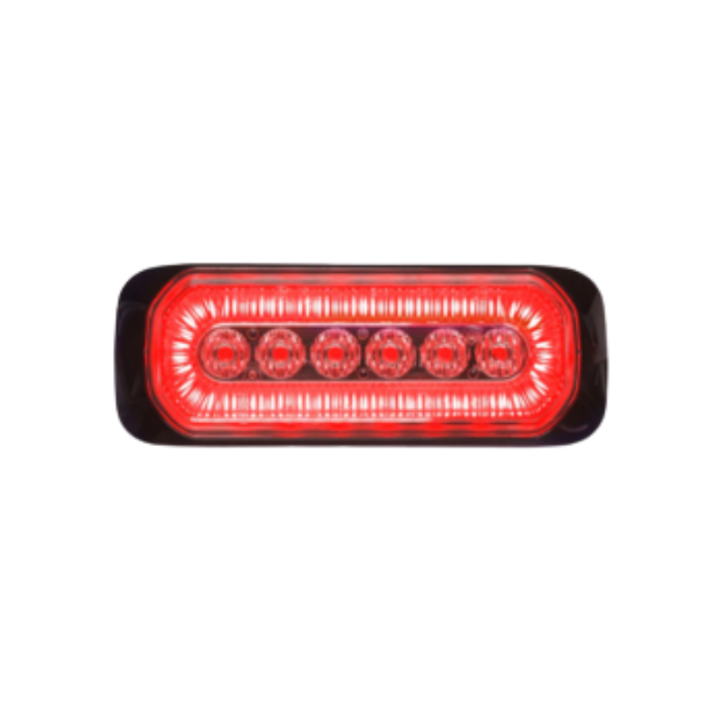 Red - RedHalo Strobe Light with Halo Ring- Halo Blitz Series HB6 - LEDDHB6-RR - LightComm