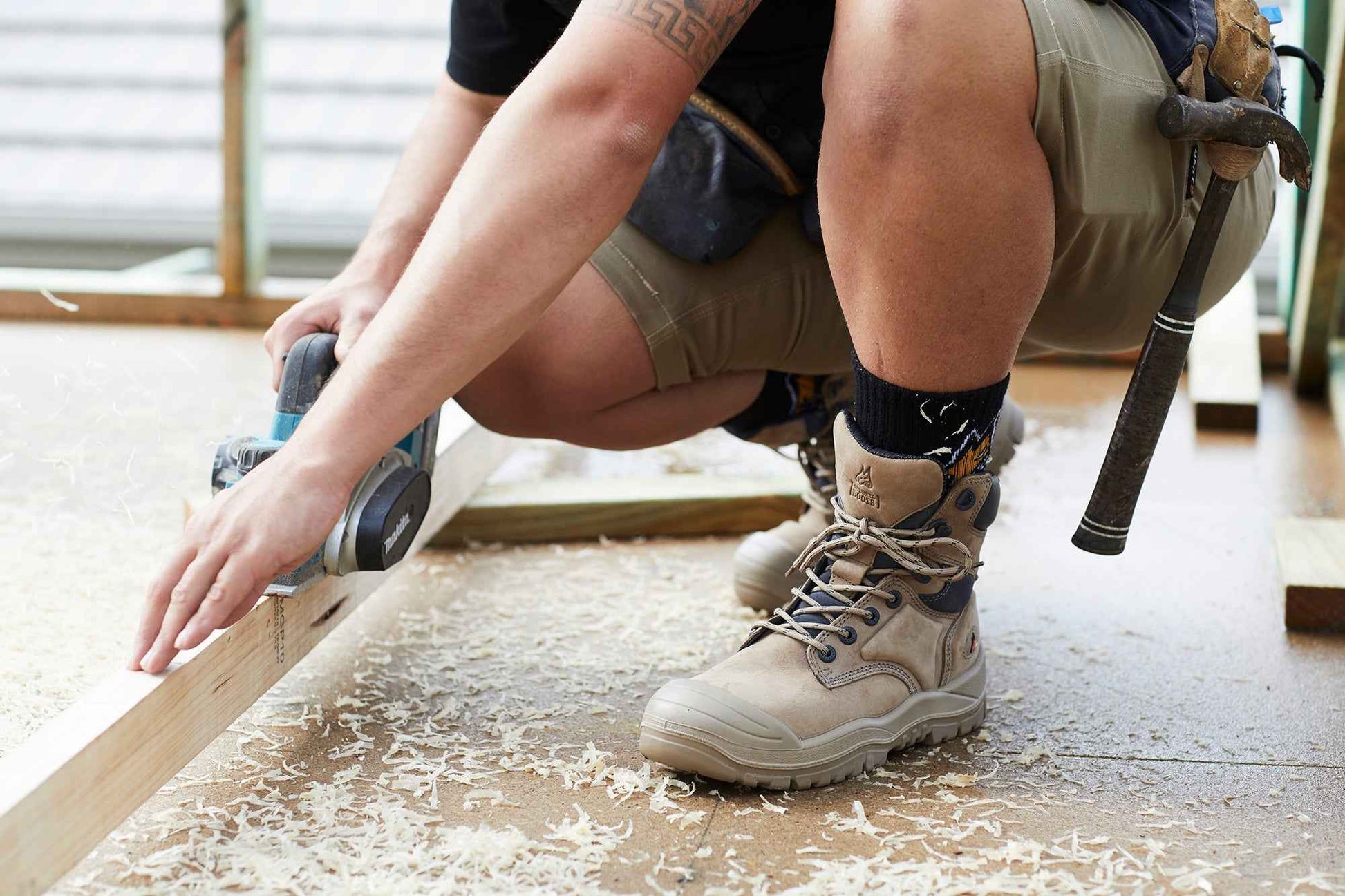 Mongrel 561 Side Zip Safety Boots - Stone