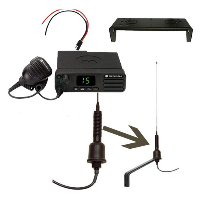 New Motorola DM4400e VHF Mobile Radio - Complete Agri Kit