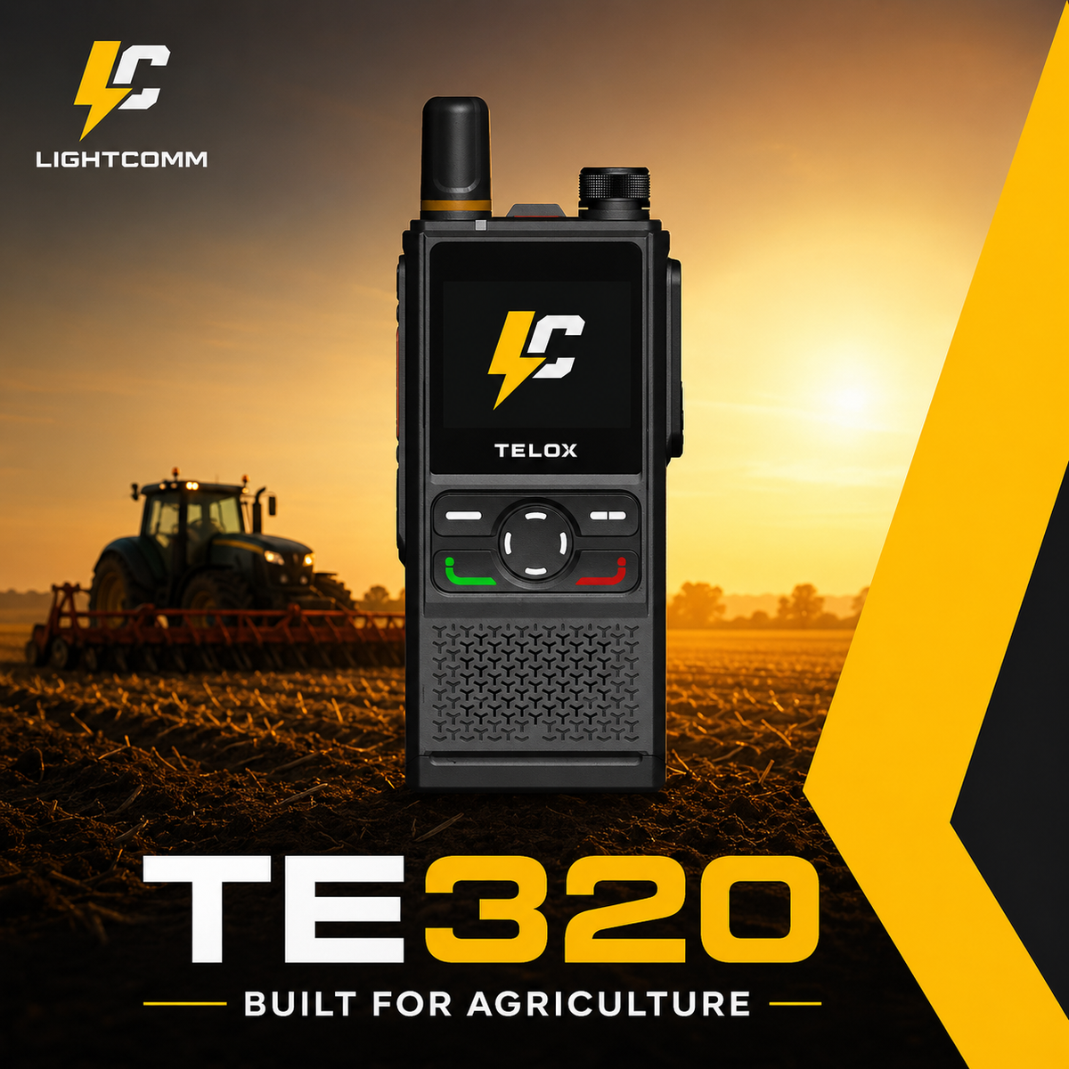 Advertising a LTE push-to-talk radio for agriculture